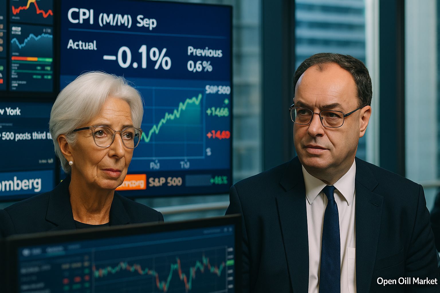 Eventos económicos e informes corporativos del lunes 6 de octubre de 2025 — Lagarde, Bailey e informes de empresas mundiales