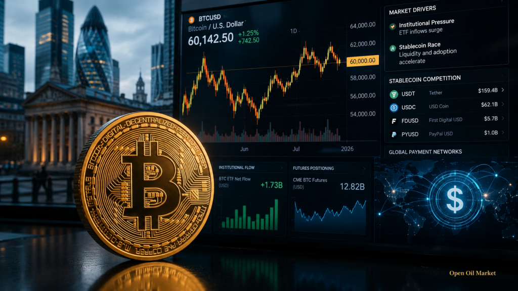 Mercado de criptomonedas 1 de julio de 2026: Bitcoin, ETFs, Ethereum y stablecoins