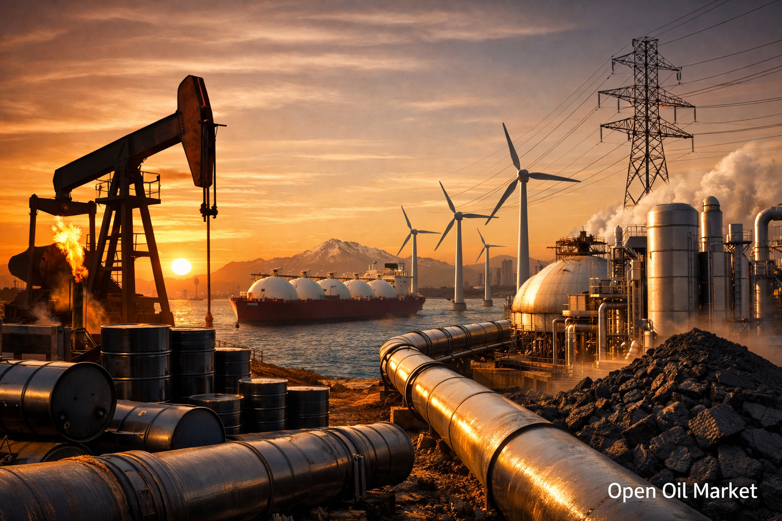 Mercado mundial de petróleo y gas y energía, petróleo, gas e infraestructura energética Miércoles, 17 de diciembre de 2025