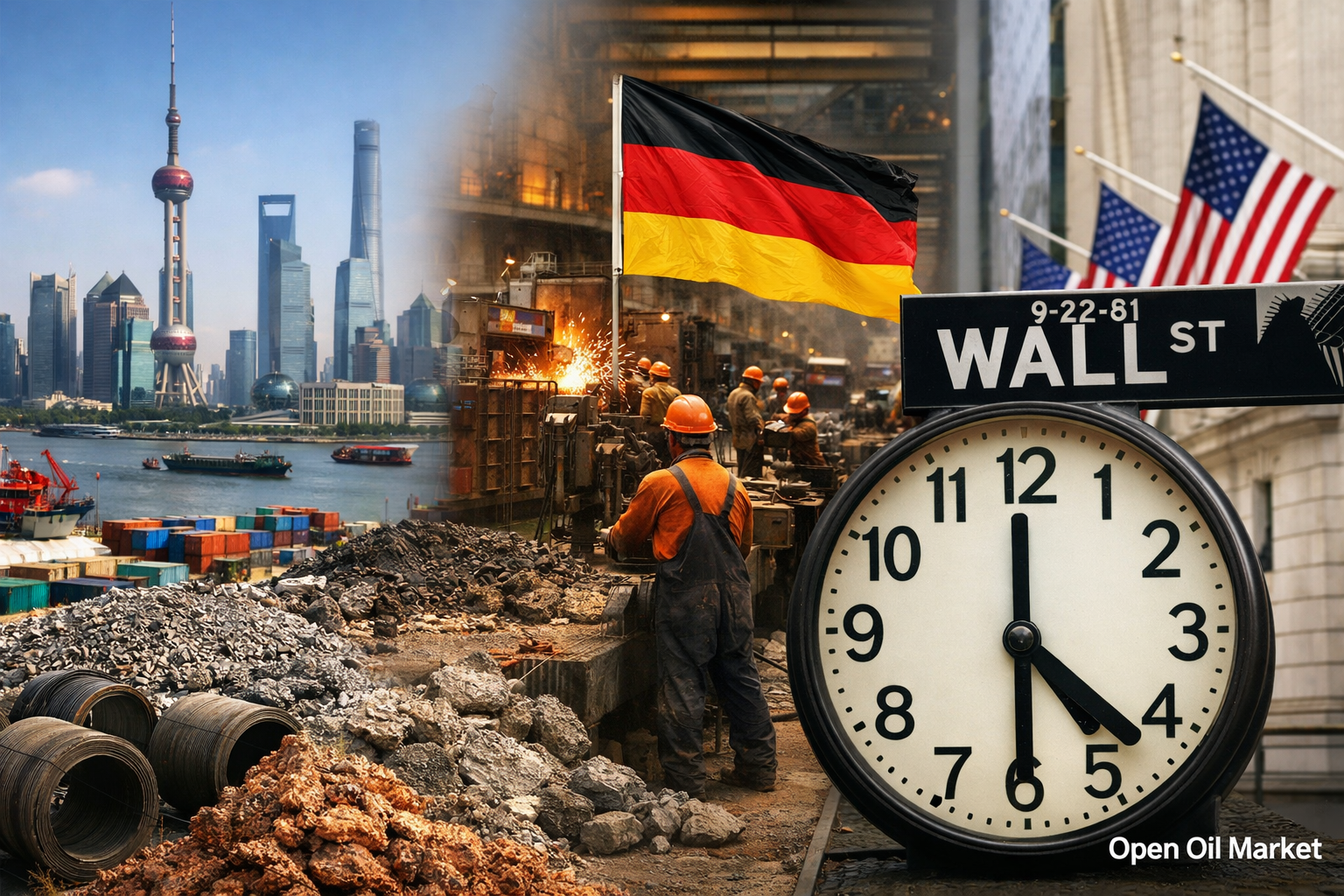 Mercados financieros globales, inflación en China, producción en Alemania, expectativas de inflación en EE. UU., eventos económicos 9 de marzo 2026