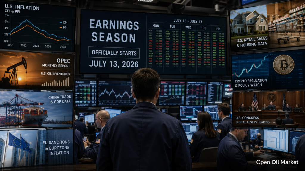 Calendario del inversor 13-17 de julio de 2026: CPI de EE. UU., PIB de China y temporada de informes