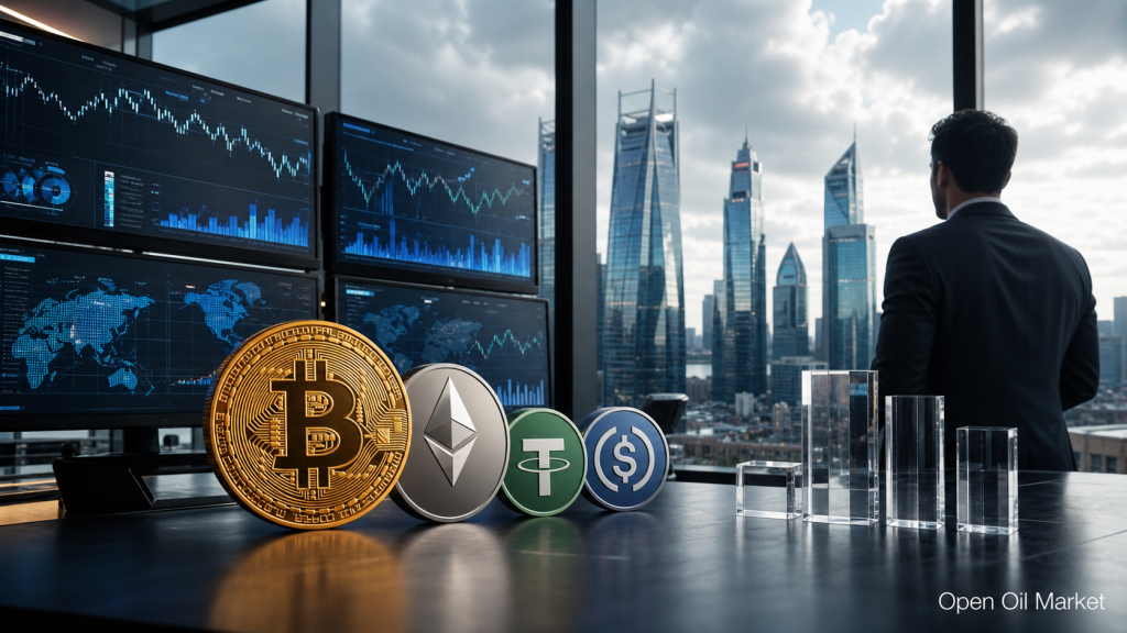 Noticias de criptomonedas, 4 de mayo de 2026: Bitcoin mantiene su liderazgo entre el crecimiento de ETF y stablecoins.