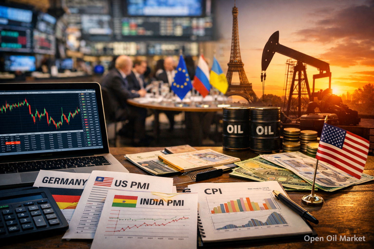 Eventos económicos y reportes corporativos — martes 6 de enero de 2026: PMI servicios, CPI Alemania, reservas de petróleo API