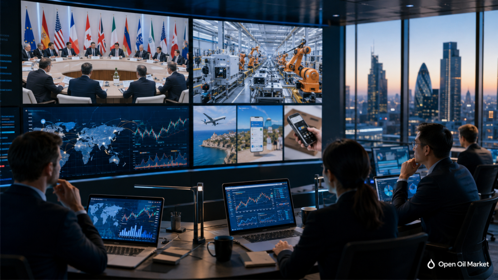 Mercados globales el 18 de mayo de 2026: analistas evalúan la reunión del G7, la producción industrial de China y los informes corporativos de Baidu, Ryanair, Trip.com y XP Inc.