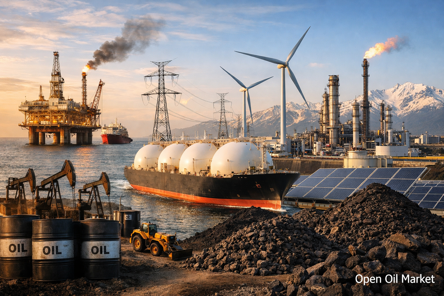 Noticias petróleo y gas y energía — martes, 24 de febrero de 2026: Europa en importación récord de GNL, petróleo en corredor de expectativas de OPEC+