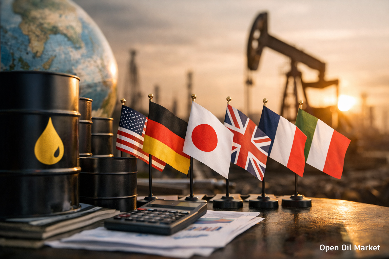 Reservas de Petróleo del G7 de más de 1,000 millones de barriles: ¿cuánto equivale a días de consumo mundial de petróleo?