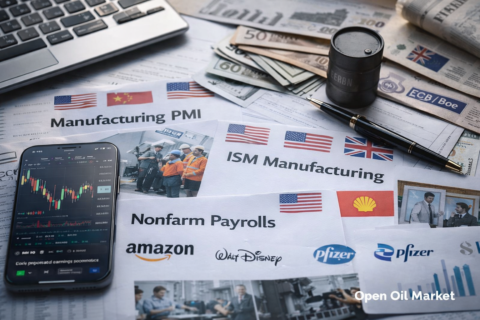 Resumen de los eventos económicos clave e informes corporativos para la semana del 2 al 8 de febrero de 2026: PMI, tasas de bancos centrales, Nonfarm Payrolls