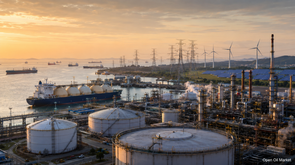 Sector energético global 11 de mayo de 2026: petróleo, GNL, productos petroleros, electricidad y energías renovables.