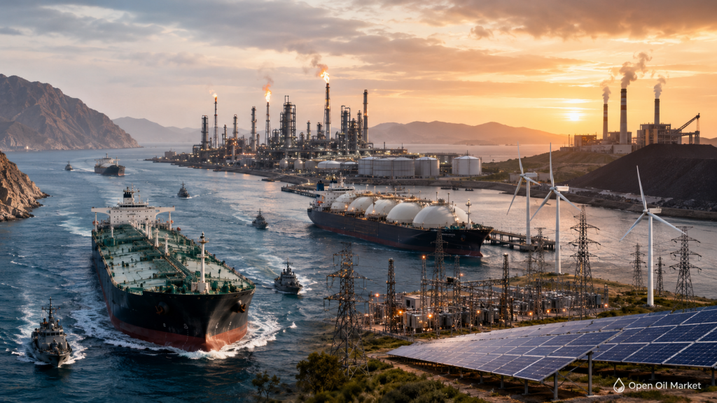 Noticias del sector petrolero y energético 1 de junio de 2026: riesgo de Ormuz, petróleo, gas, GNL y el sector energético global.