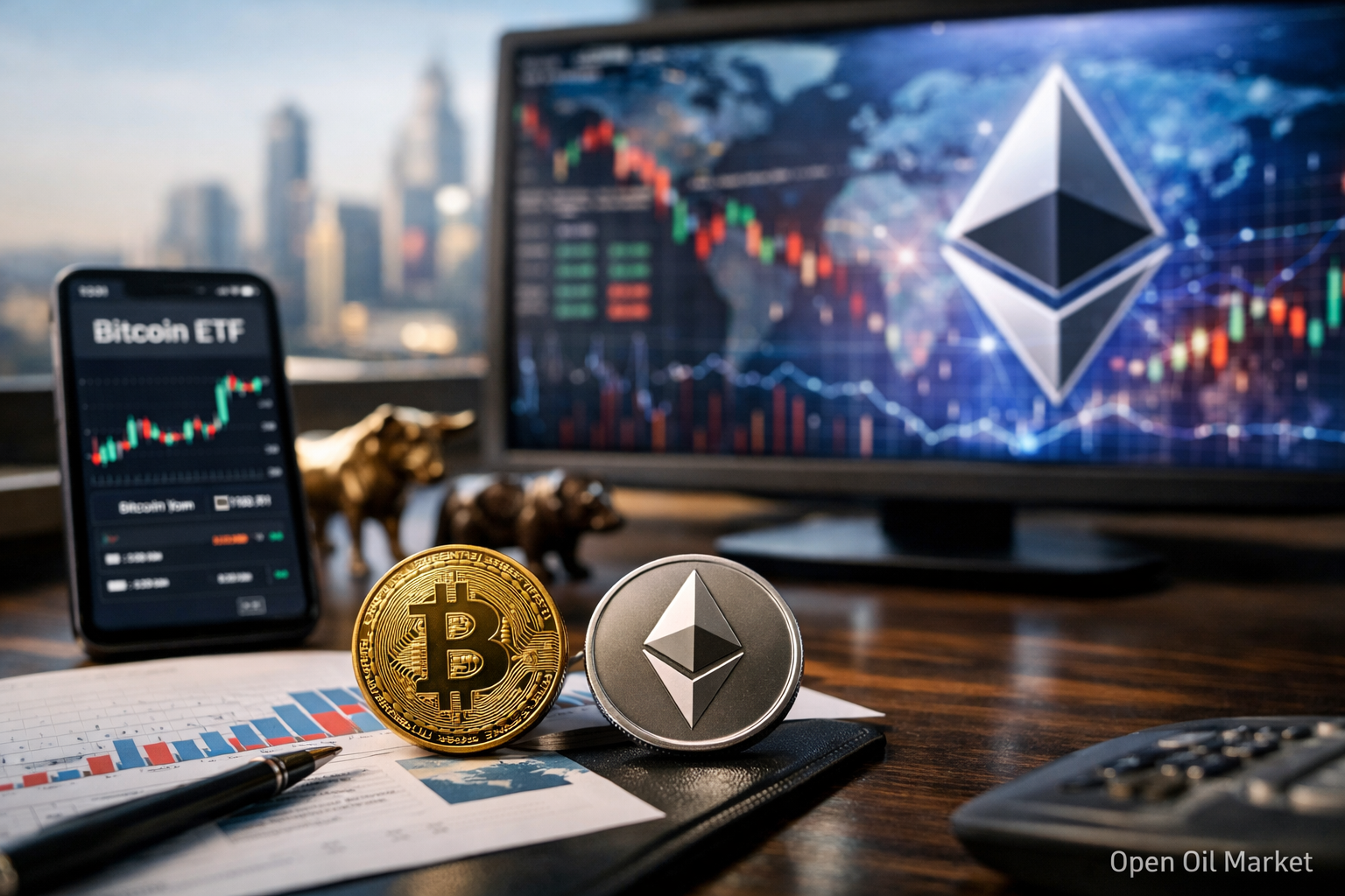 Noticias de criptomonedas — lunes, 2 de marzo de 2026: giro en los flujos del Bitcoin ETF, riesgo a la baja en el mundo y enfoque en la hoja de ruta de Ethereum