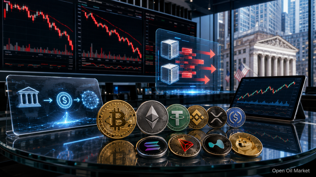 Noticias criptomonedas 1 de junio de 2026, Bitcoin y Ethereum en medio de gráficos comerciales, flujos de salida de ETF, stablecoins y las 10 principales criptomonedas