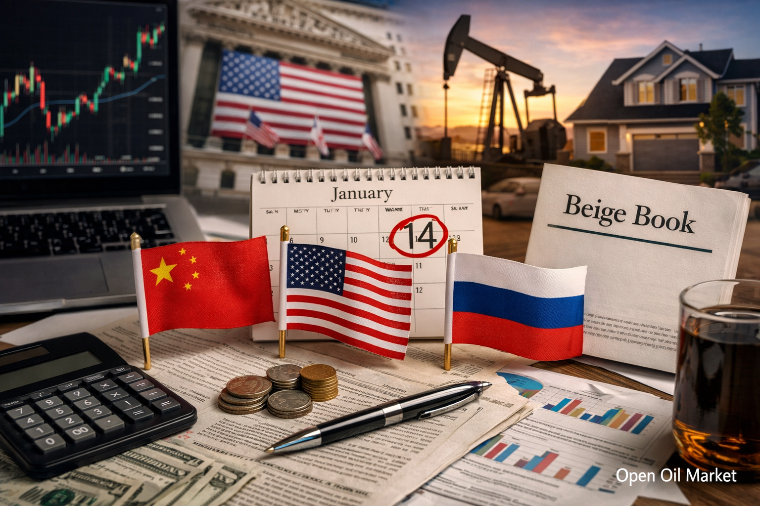 Eventos económicos e informes corporativos — miércoles, 14 de enero de 2026: PPI EE. UU., ventas minoristas e informes de bancos