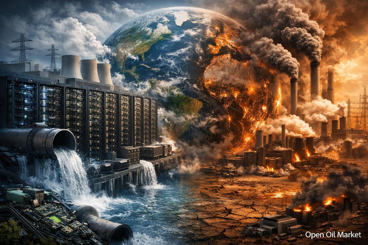 El costo ecológico de la IA: consumo de energía de redes neuronales, agua y riesgos para inversores