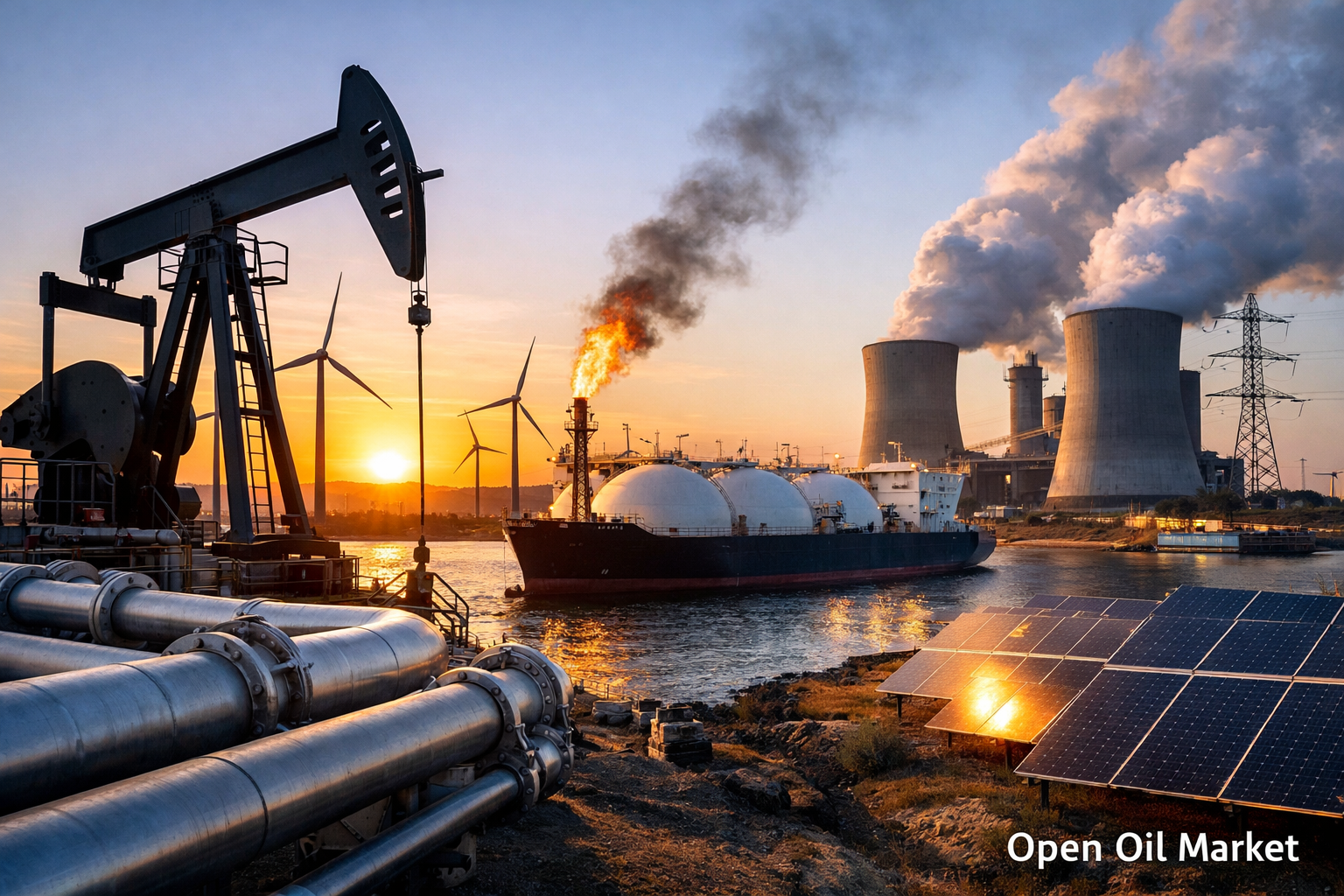 Energía global y TCE — petróleo, gas, electricidad, ER y refinerías 3 de febrero de 2026