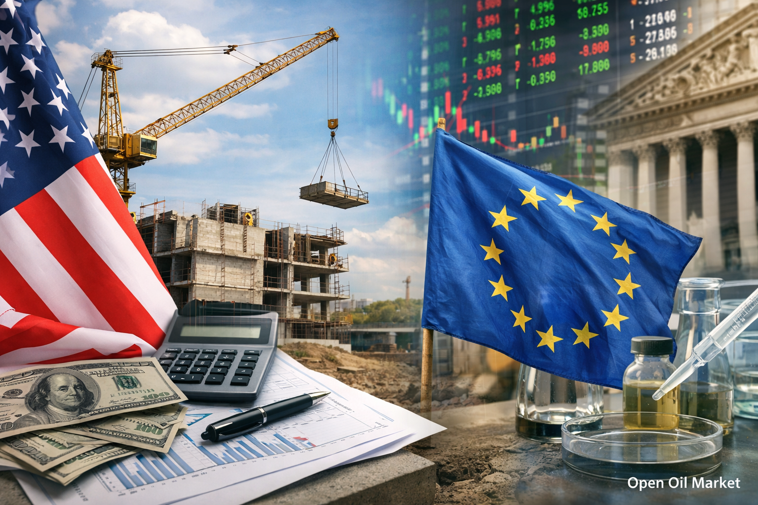 Mercados globales y datos macroeconómicos 23 marzo 2026 Chicago Fed, construcción EE. UU., confianza zona euro